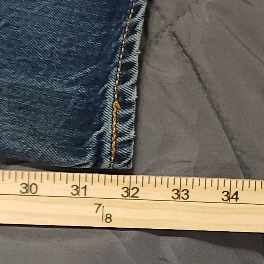 Levi's 501 Jeans Men's 42x32 High Rise Button Fly USA Light Wash‎ Cotton
